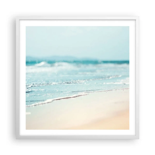 Poster in cornice bianca - Calore e rumore - 60x60 cm