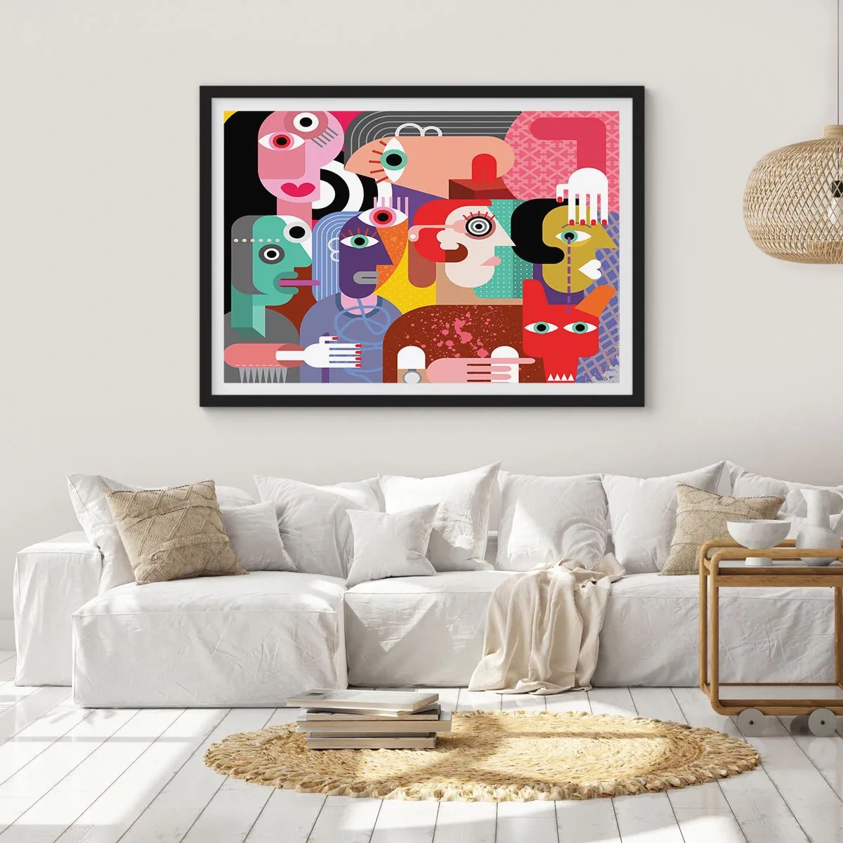 Poster in cornice nera - Mi manda Picasso - 40x30 cm