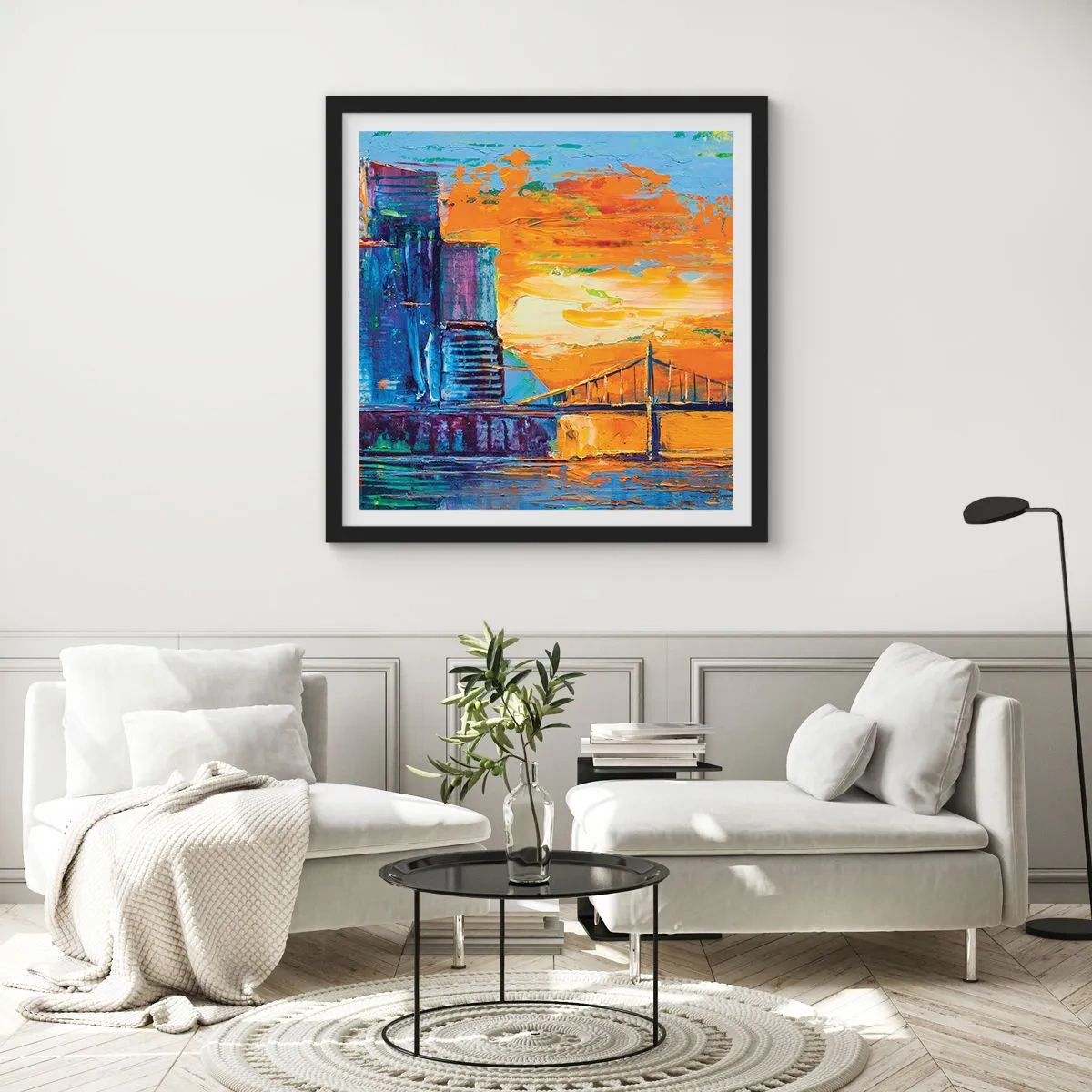 Poster in cornice nera - Cultura e natura - 30x30 cm