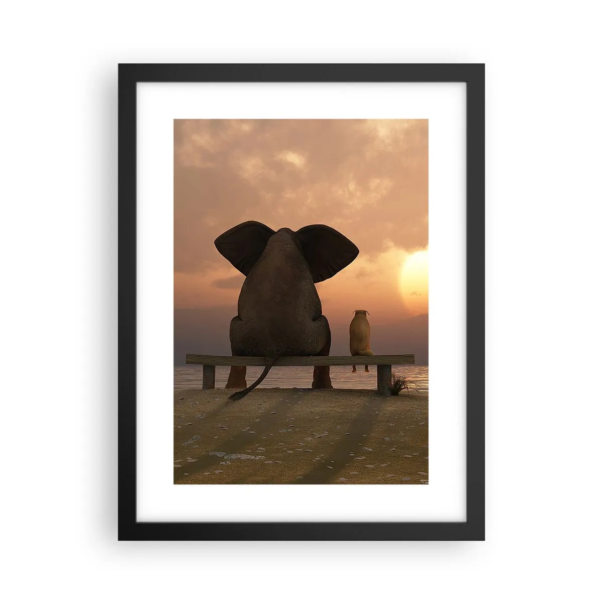 Poster in cornice nera - A volte bisogna tacere - 30x40 cm