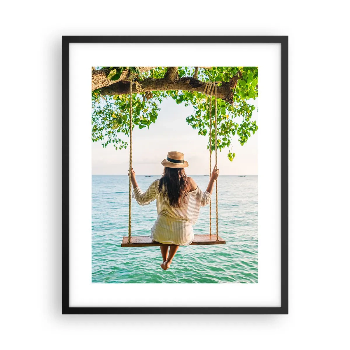 Poster in cornice nera - La vita è bella - 40x50 cm