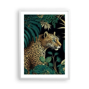 Poster in cornice bianca - Il signore della giungla - 50x70 cm