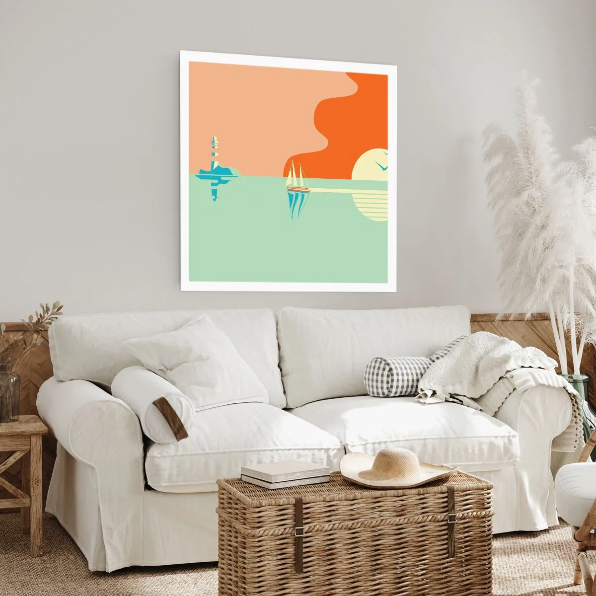 Poster - Ideale paesaggio marittimo - 30x30 cm