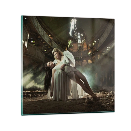 Quadro su vetro - Lo spirito dell'antico teatro - 30x30 cm