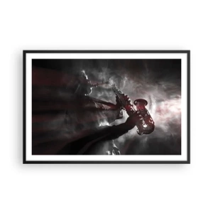 Poster in cornice nera - Nei fumi del jazz - 91x61 cm