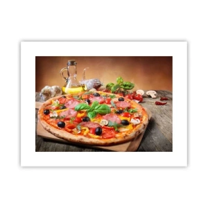 Poster - Con gusto veramente italiano - 40x30 cm