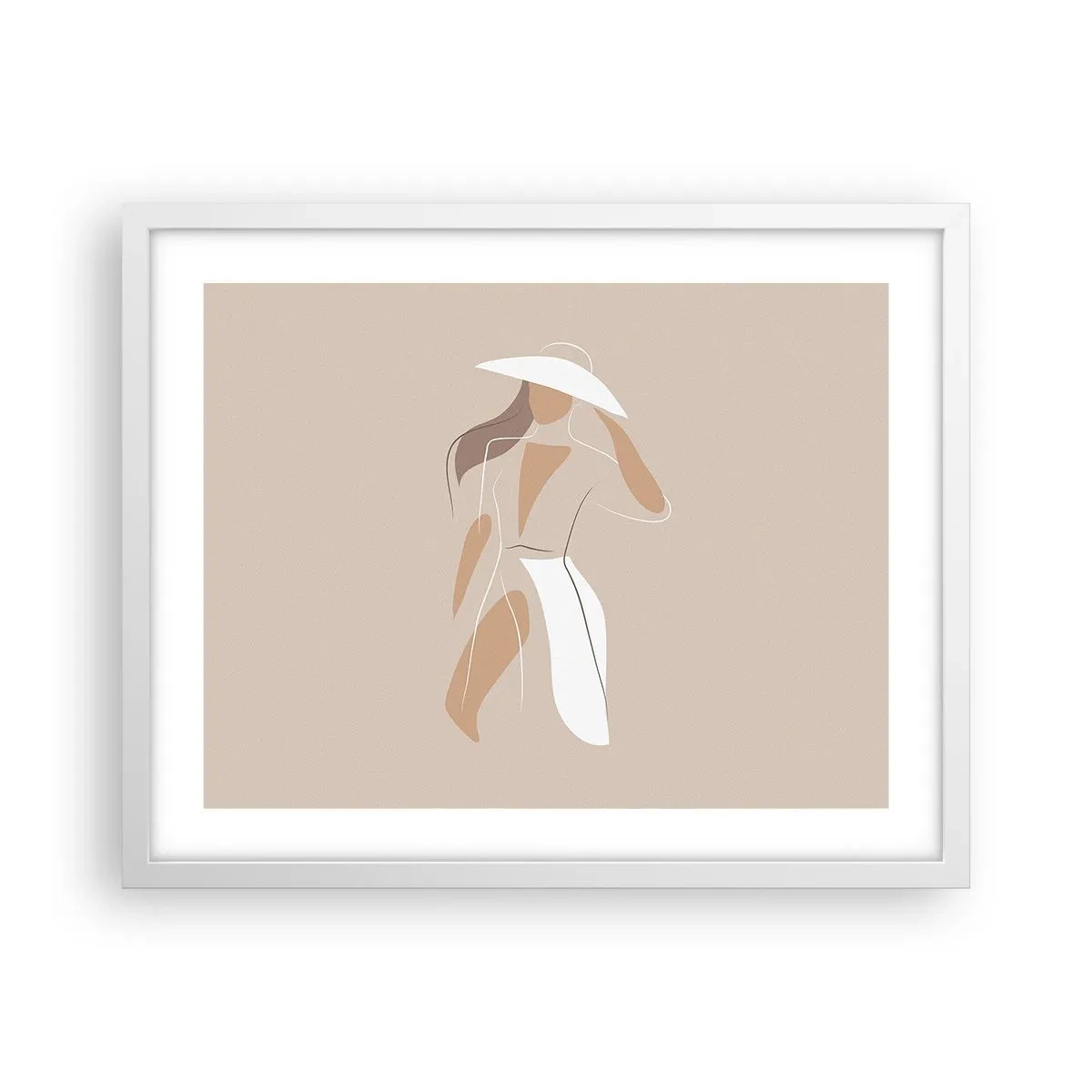 Poster in cornice bianca - La moda è un gioco - 50x40 cm