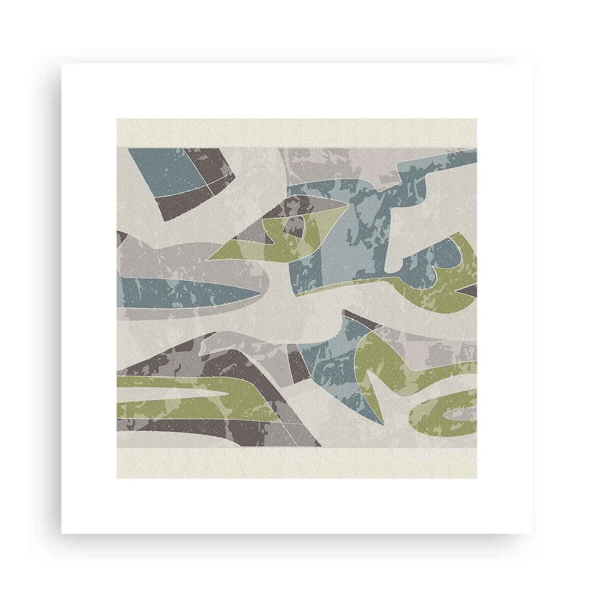 Poster - Composizione oltre il vetro - 30x30 cm