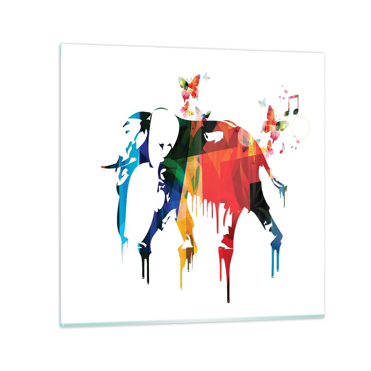 Quadro su vetro - Ognuno può ballare - 40x40 cm