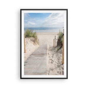 Poster in cornice nera - Fino all'orizzonte - 61x91 cm
