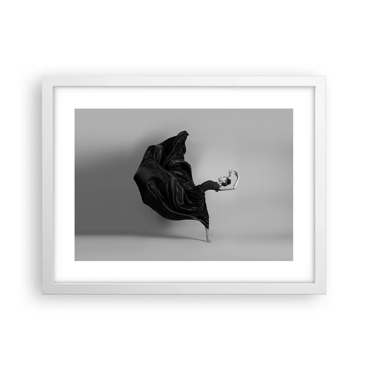 Poster in cornice bianca - Musica alata - 40x30 cm