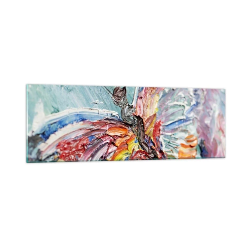 Quadro su vetro - Dipinto dalla natura - 90x30 cm