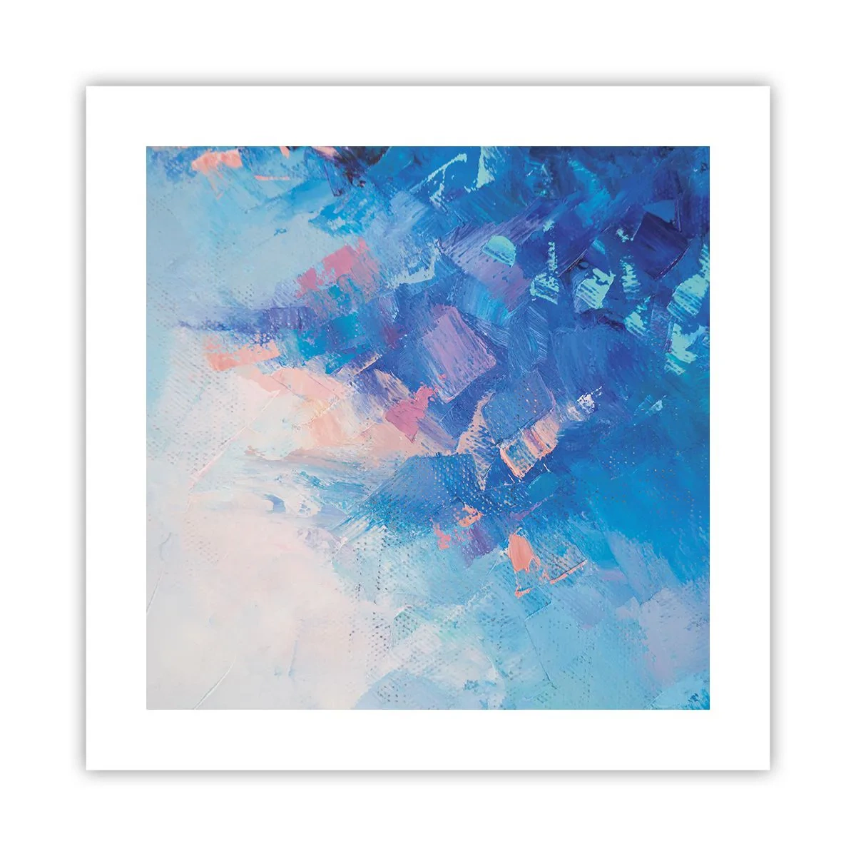Poster - Astrazione invernale - 40x40 cm