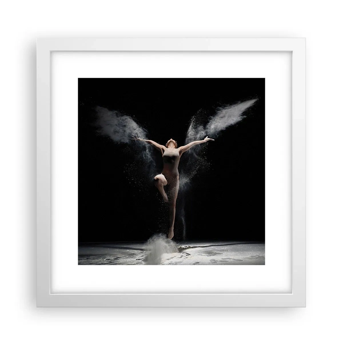 Poster in cornice bianca - Gli elfi esistono - 30x30 cm