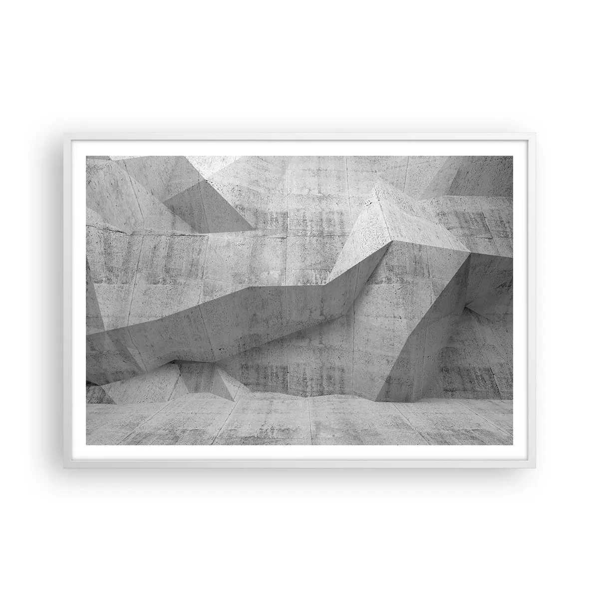 Poster in cornice bianca - Una vera sfida - 100x70 cm