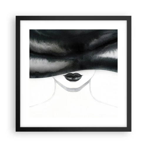 Poster in cornice nera - Il segreto dei sensi - 40x40 cm