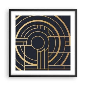 Poster in cornice nera - Il giro delle cose - 50x50 cm