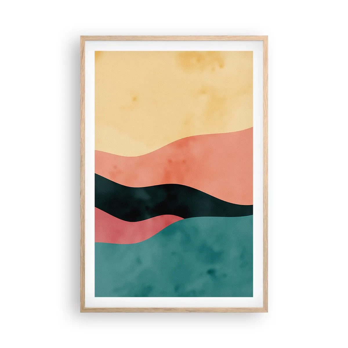 Poster in cornice rovere chiaro - Difformità conforme - 61x91 cm