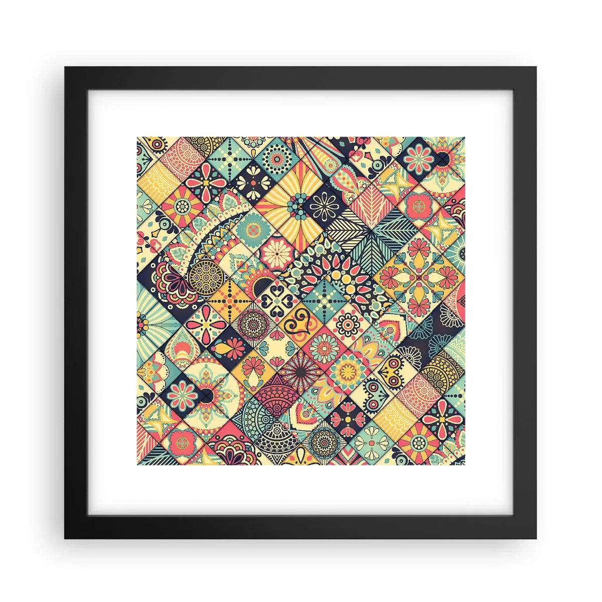 Poster in cornice nera - L'atmosfera del Marocco - 30x30 cm