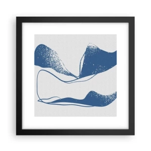 Poster in cornice nera - Astrazione alata - 30x30 cm