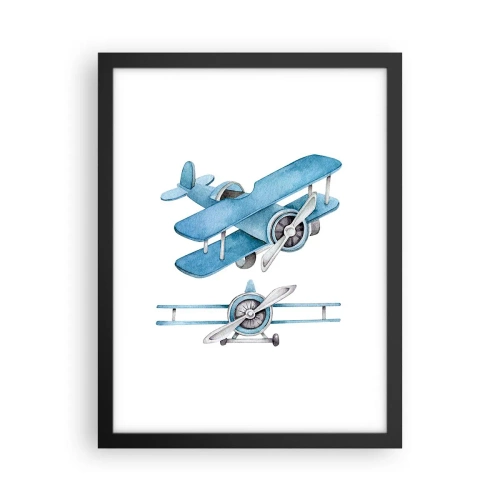 Poster in cornice nera - Nato per vincere - 30x40 cm