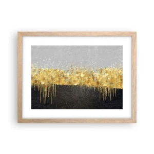 Poster in cornice rovere chiaro - Nel profondo e verso l'alto - 40x30 cm