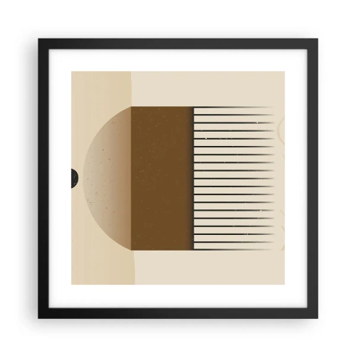 Poster in cornice nera - Diversi stati - 40x40 cm