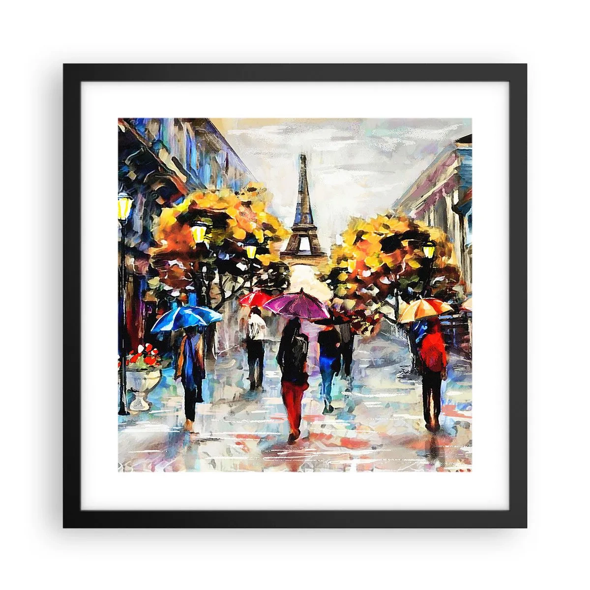 Poster in cornice nera - Bella soprattutto d'autunno - 40x40 cm