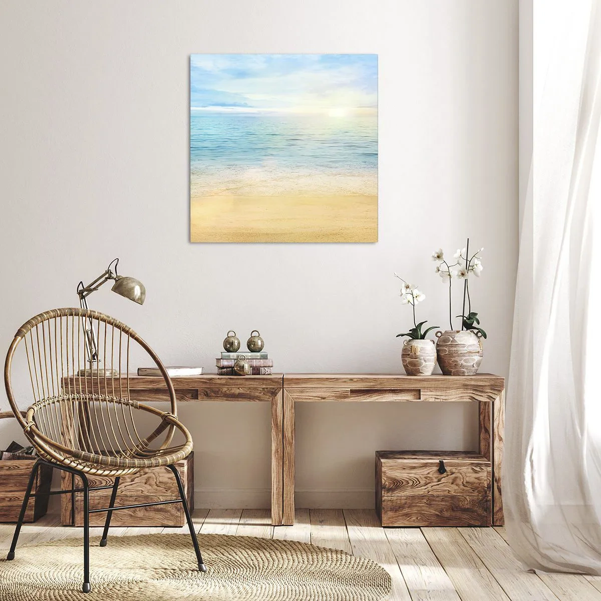 Quadro su tela - Stampe su Tela - Il grande blu - 50x50 cm