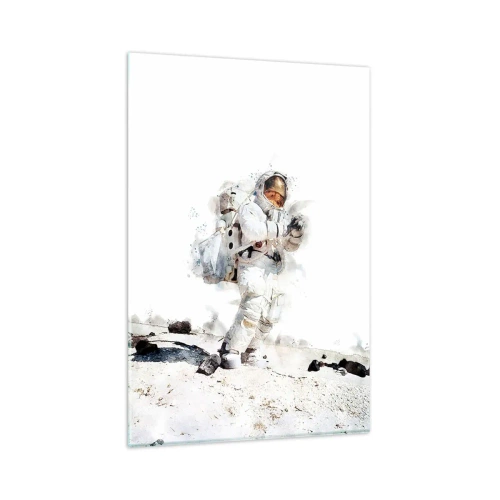 Quadro su vetro - L'inviato della Terra - 80x120 cm