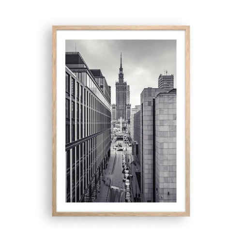 Poster in cornice rovere chiaro - La valle di Varsavia - 50x70 cm