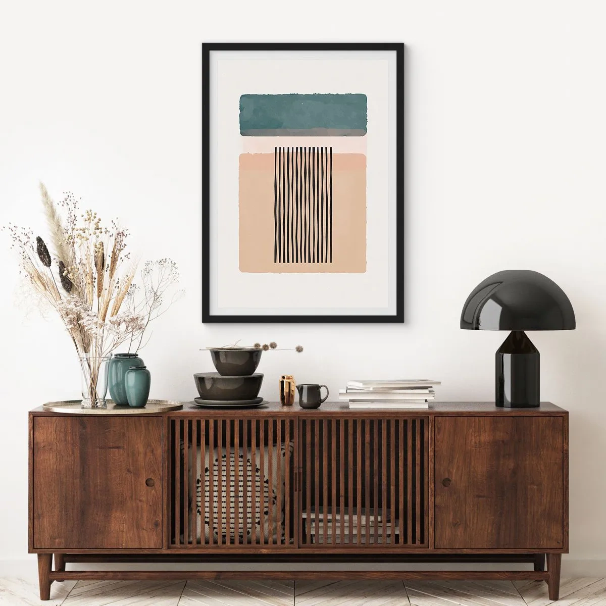 Poster in cornice nera - Tutto a posto - 40x50 cm