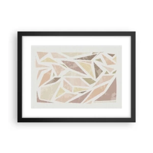 Poster in cornice nera - Composizione da vetrata - 40x30 cm