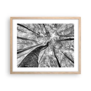 Poster in cornice rovere chiaro - La corsa verso la luce - 50x40 cm