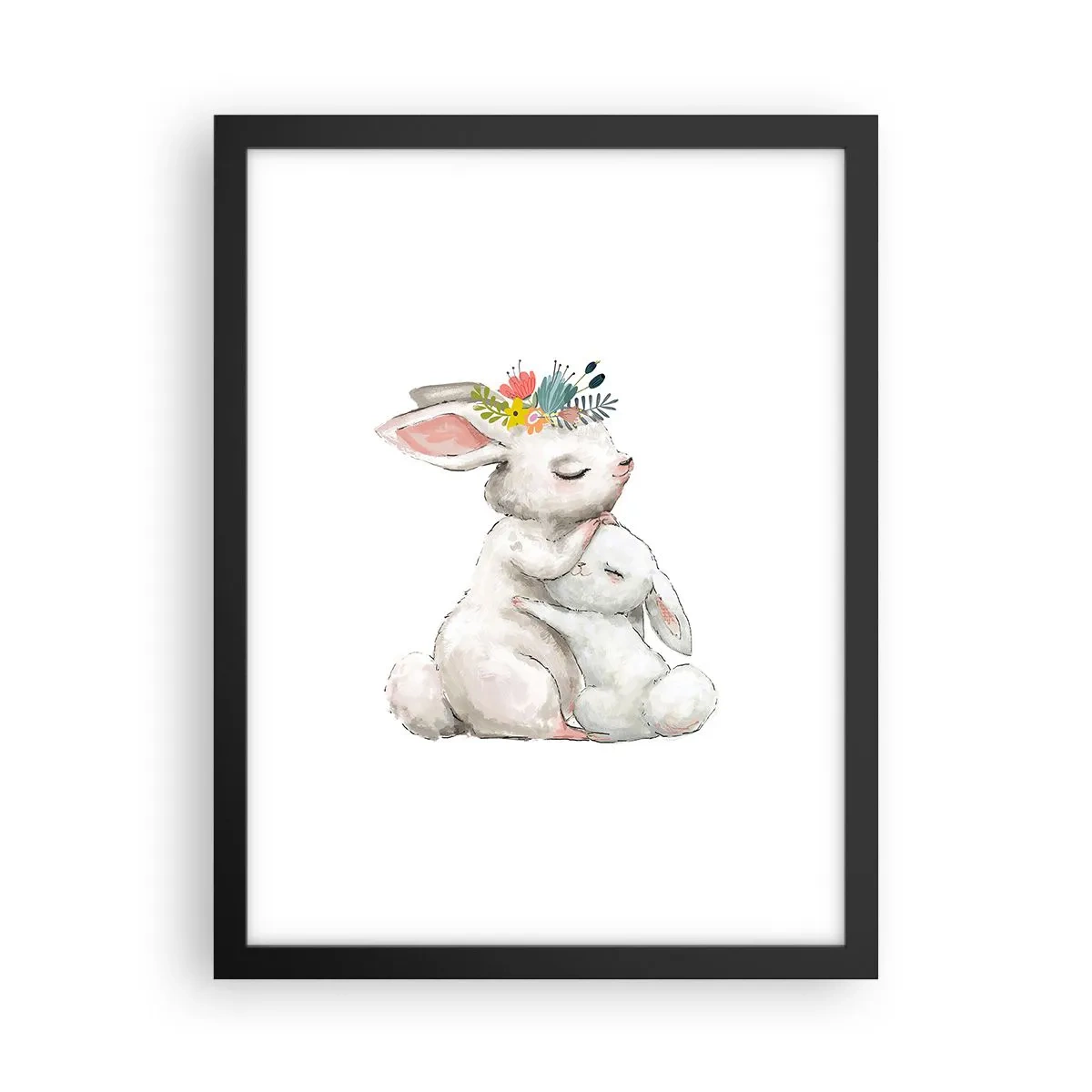 Poster in cornice nera - Da mamma si sta meglio - 30x40 cm