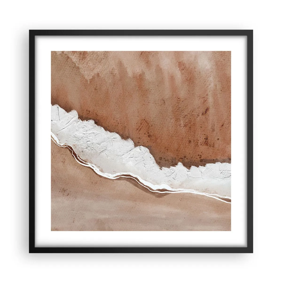 Poster in cornice nera - Nei colori della terra - 50x50 cm