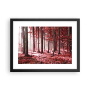 Poster in cornice nera - Anche rosso è bello - 40x30 cm