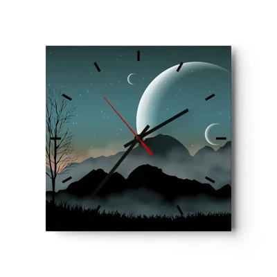 Orologio da parete - Orologio in Vetro - Il carnevale di una notte stellata - 30x30 cm