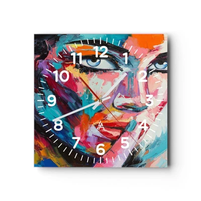 Orologio da parete - Orologio in Vetro - Il nostro primo segreto - 40x40 cm