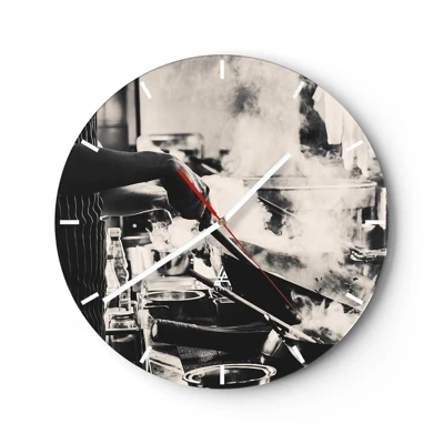 Orologio da parete - Orologio in Vetro - L'alchimia dei sapori - 30x30 cm