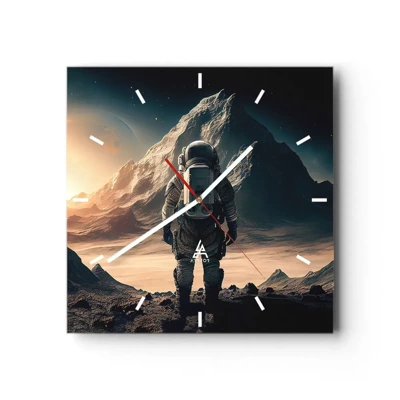 Orologio da parete - Orologio in Vetro - Nuova sfida - 30x30 cm