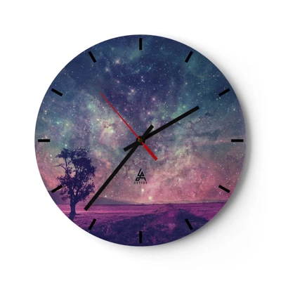 Orologio da parete - Orologio in Vetro - Sotto un cielo magico - 40x40 cm