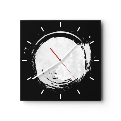 Orologio da parete - Orologio in Vetro - Una buona soluzione - 40x40 cm