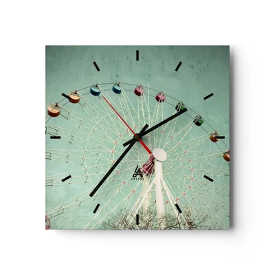 Orologio da parete - Orologio in Vetro - Venite a divertirvi - 40x40 cm