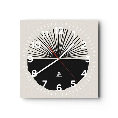 Orologio da parete - Orologio in Vetro - Ventaglio di possibilità - 30x30 cm