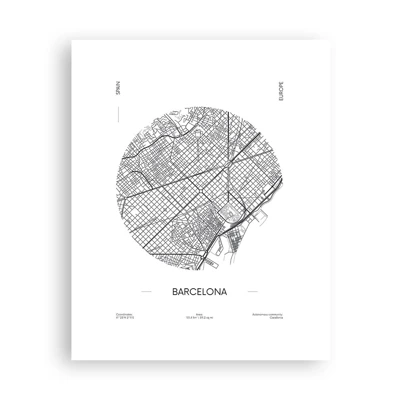 Poster - Anatomia di Barcellona - 40x50 cm