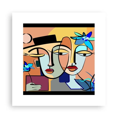 Poster - Appuntamento in stile Picasso - 30x30 cm