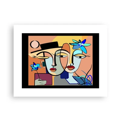 Poster - Appuntamento in stile Picasso - 40x30 cm