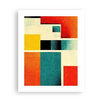 Poster - Astrazione geometrica: energia buona - 40x50 cm