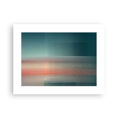 Poster - Astrazione: onde di luce - 40x30 cm